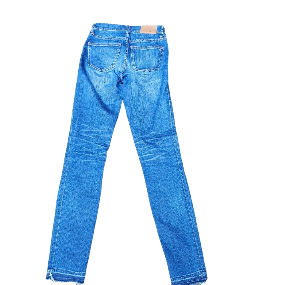 Madewell Jeans High Rise Skinny 23" Distressed Denim Pants Y2K Grunge Essential - Picture 2 of 2